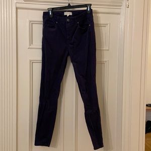 Harper Heritage Velour/Corduroy Mid Rose Skinny Pants